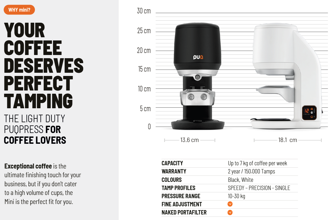 PUQ Press Mini Stand alone